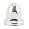 Stainless Steel Nut Covers 33mm Bullet Style w/ Flange